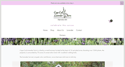 Desktop Screenshot of capecodlavenderfarm.com